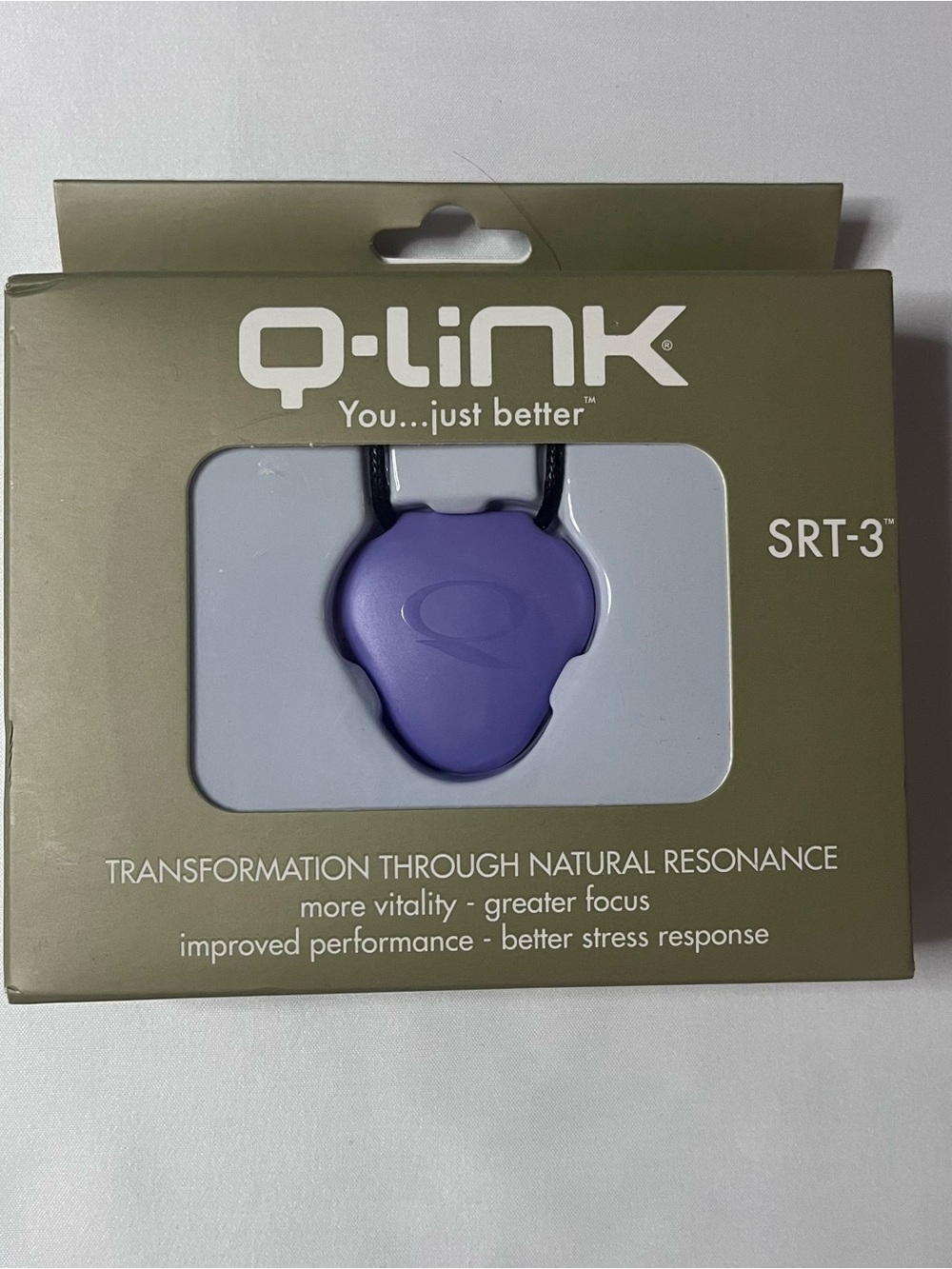 Q-Link SRT-3 Sympathetic Resonance Technology Pendant Block Harmful EMFs